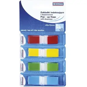 Donau index tabs Donau ZAKŁADKA INDEKS.DONAU PP 12x45 mm 4 colors 7557001PL-99