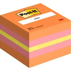 Self-adhesive note paper Post-IT 2051-P 51×51 mm square, orange/pink/yellow, 400 sheets