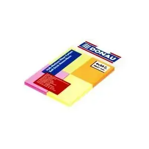 Self-adhesive Note Block Donau — 4 Colors, Removable Sticky Notes, MPN WIKR-975803