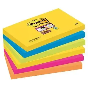 Sticky Notes pad Post-IT 655-6SS-RIO, 76 x 127 mm, 6 pads × 90 sheets, RIO DE JANEIRO palette