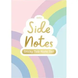 Notepad with Sticky Notes Ooly Pastel Rainbow — multi-color note pads, compact stationery set