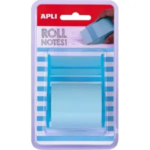 Self-adhesive Note Roll Apli AP18193 — 50 mm x 8 m, pastel blue, blister pack