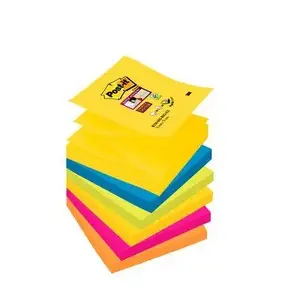 Note paper pads 3M Post-It R330-6SSRIO-EU Square 76×76 mm Blue/Pink/Yellow, paper self-adhesive