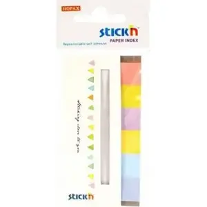 Бумажные индексные закладки Stickn 6 цветов неон Candy, самоклеящиеся, модель 242351