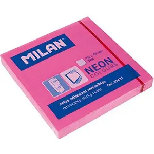 Sticky Notes Milan 75 x 75 mm neon pink, block pad