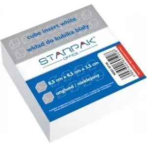 Notebook refill insert STARPAK for cube planner 85 x 85 mm white (model 187159)