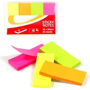 Adhesive Note Tabs Polsirhurt Notes 20×50 mm — self-adhesive bookmark tabs
