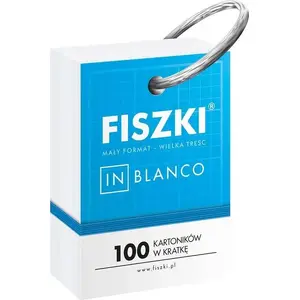 Flashcards pack Cztery Głowy Fiszki empty 100 grid cards for study notes and vocabulary