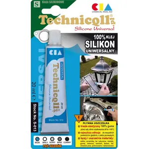 Silikona blīvējs Technicqll caurspīdīgs 20 ml S-013