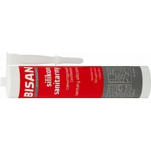 Sanitary Silicone Clear 300 ml Cartridge, Bisan