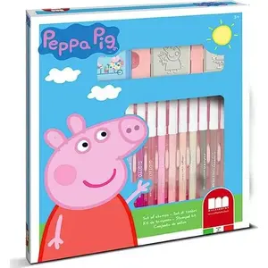 Stamp and Marker Set Multiprint Peppa Pig — 18 Pieces for Coloring and Crafting