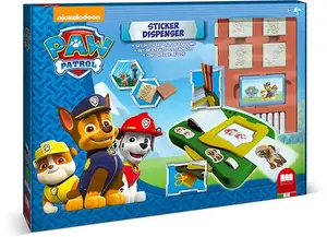 Набор штампов для детей Multiprint Paw Patrol — 7 деревянно-резиновых штампов, стираемый чернильный тампон, 12 смываемых фломастеров, 3+