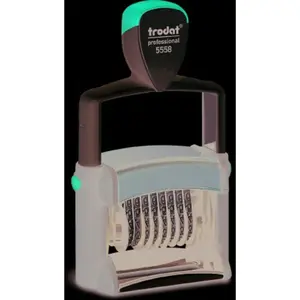 Date stamp Trodat Professional Line 5558 — self-inking desk dater, circular date window