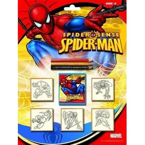 Multiprint Spider-Man zīmogu komplekts — 5 gab. blisterī, atkārtoti lietojami figūrzīmogi