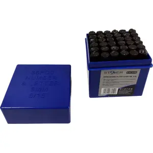 AILEFO NUMERATOR SET 36 шт. 8 мм серебристый — счетчики для нумератора