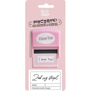 Stamp HarperCollins Pieczątka z napisem I love You — hand stamp, text impression