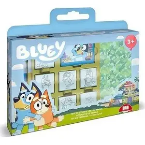 Набор штампов Multiprint BLUEY в кейсе — Multiprint 043-7120, самонапечатующие штампы в ассортименте