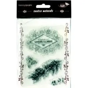 small foot Stemple kreatywne kwiaty — wooden creative stamp set with floral motifs
