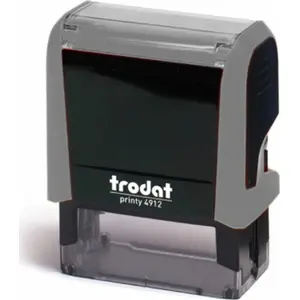 Trodat штамп Printy 4912 серый — самонабрасывающаяся печать, размер отпечатка не указан