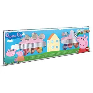 Набор печатей для детей Dante Multiprint Peppa Pig — 4 печати, стираемый штемпель, 60 фломастеров, 20 заданий, 30 наклеек