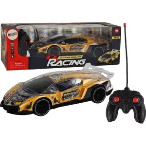 RC remote control sports car LEANToys model 17845, 1:16 scale, yellow, lights