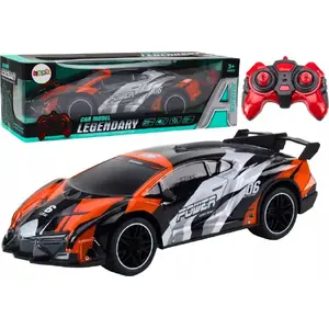 RC Sports Car LEANToys 1:10 Scale, Orange — 25 km/h Top Speed