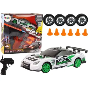RC Drift Sports Car LEANToys model 12647 — remote-controlled, 15 km/h, wheel-change feature
