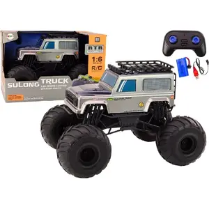 Remote-Controlled Large Off-Road SUV 1:6 Scale by LEANToys — 2.4GHz, Grey