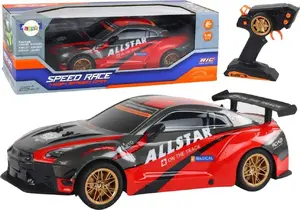 Remote Control Sports Car LEANToys 1:10 Scale Red — radio-controlled model, large size