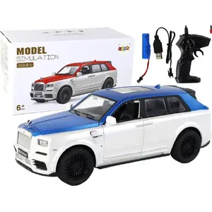 Radio-Controlled Car LEANToys 1:20 Scale White-Blue – 15488