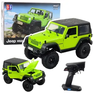 Remote Control Off‑Road RC Jeep Wrangler Rock Crawler 1:14 scale, green, Double Eagle