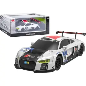 Remote Control Sports Car Rastar Audi R8 LMS 1:24 scale, white and black