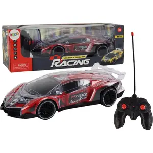 RC remote-controlled sports car LEANToys model 17844 1:16 scale red with lights