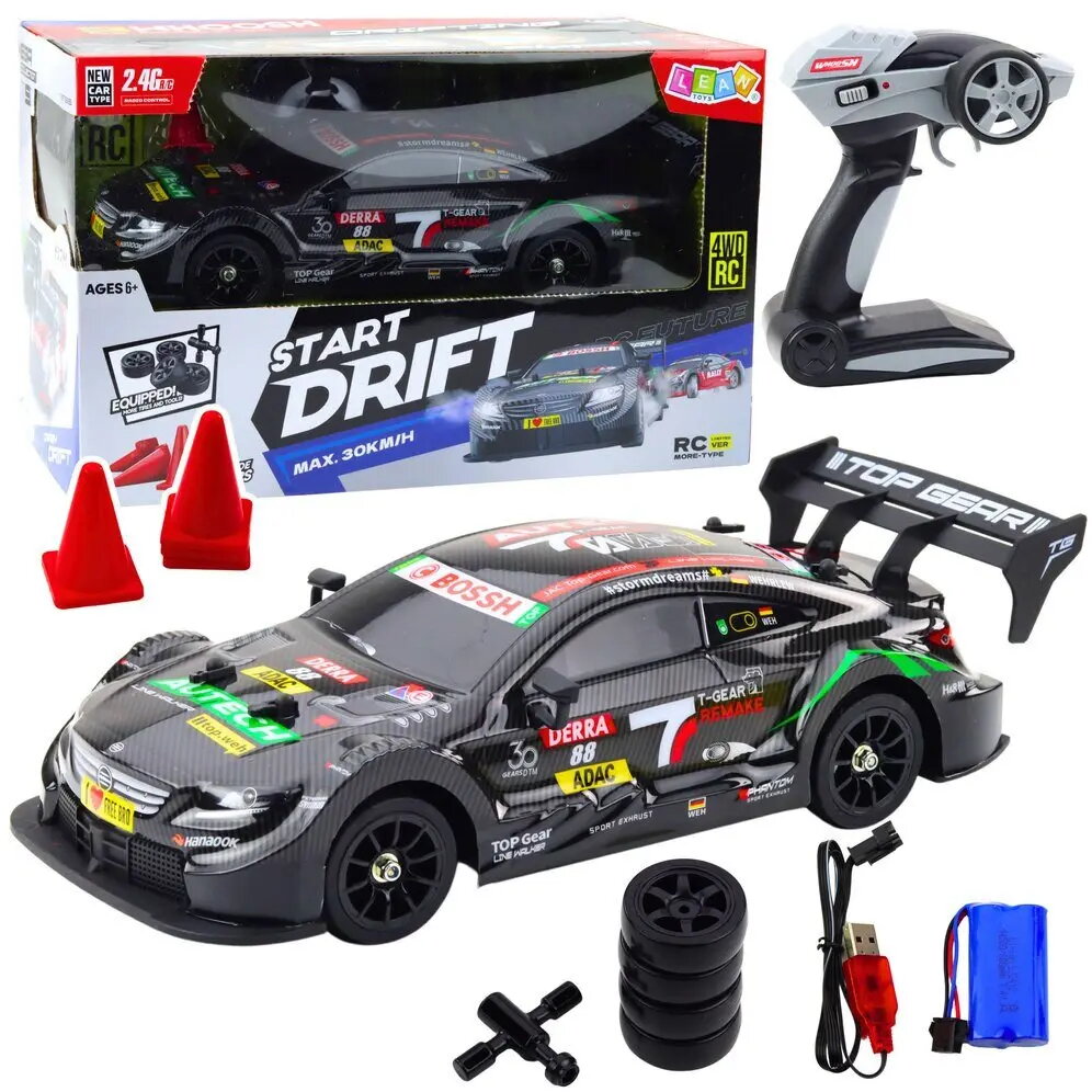 RC sacīkšu drifts automašīna LEANToys 1:16