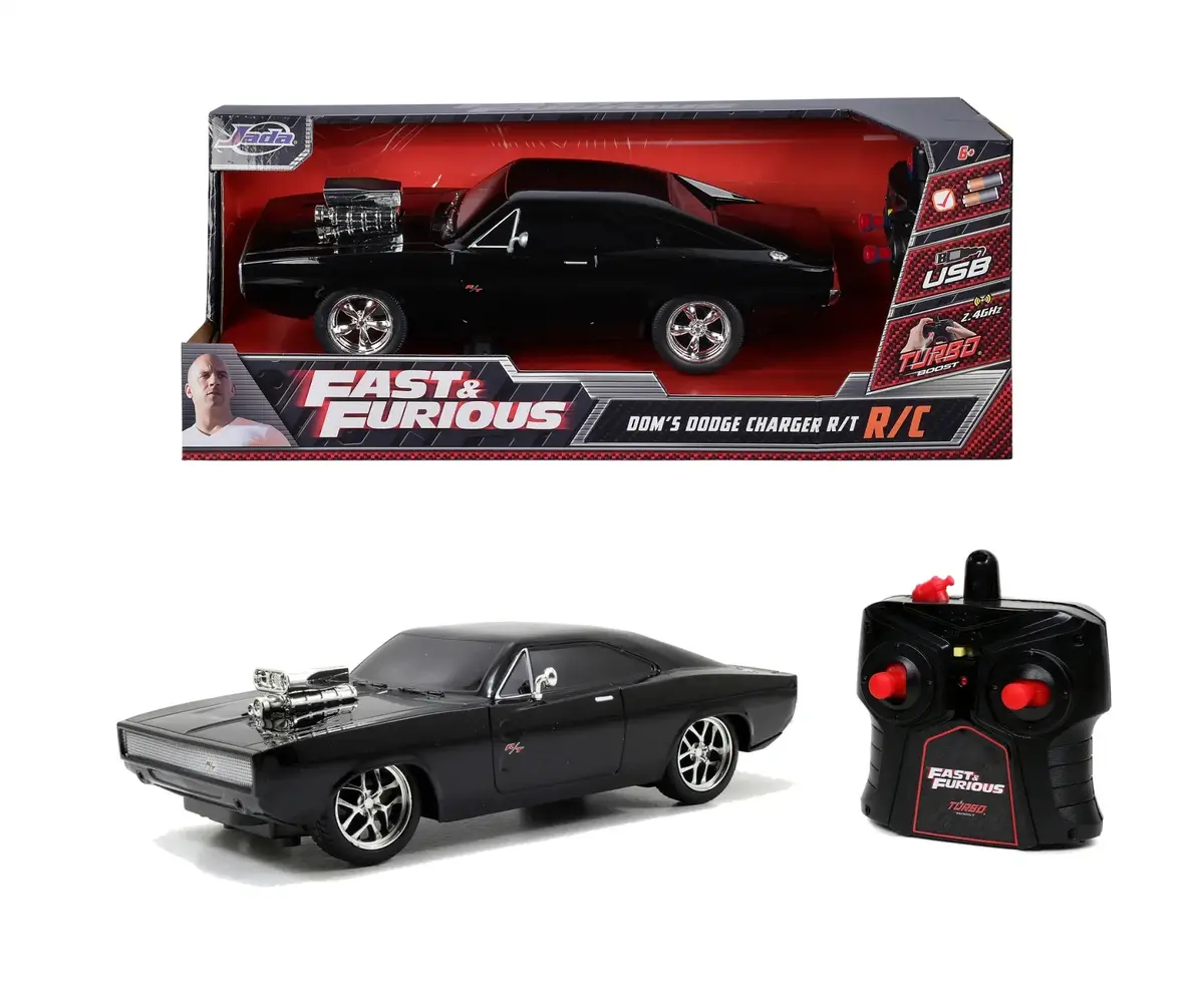 Dickie Jada RC 1:16 F&F 1970 Dodge Charger Photo 5