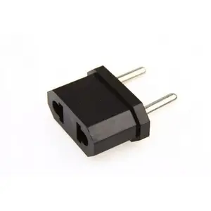 Power adapter plug Lamex PL to USA — AC connector, black