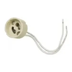 Socket connection ceramic GU10 lamp holder MACLEAN MCE428 250V~ 2A with 14cm cable