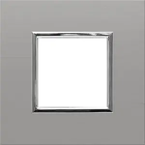 Single metal frame KOS Dante inox — wall mounting frame for switch or socket (model 4541281)