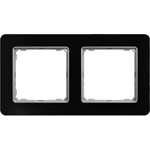 Schneider Electric Sedna Elements рамка 2-местная, черное стекло, модель SDD361802