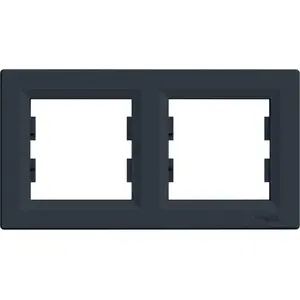 Schneider Electric 2-vietīga horizontāla rāmīte, antracīta EPH5800271