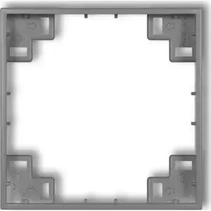 Intermediate frame Karlik 27MRP-1, gray matte — mounting accessory for electrical switches/outlets