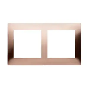 Outlet box accessory Kontakt-Simon DR2/36, plastic metallic finish, 1 pc, 90×13 mm package