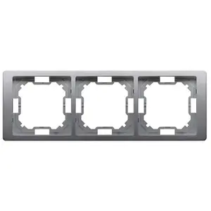 Kontakt-Simon BMRC3/21 rozetes kārbas aksesuārs, metāliska krāsa, plastmasa, 1 gab., iepakojums 95×15 mm