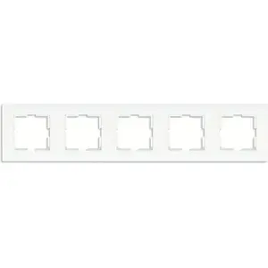 Wall frame VIKO KARRE five-gang white model 90960264 for switches and sockets