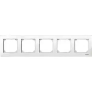 Wall frame, Schneider Electric Merten M-Plan MTN515519, 5-gang, polar white