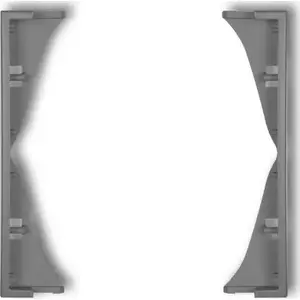 Intermediate mounting frame for double sockets Karlik 27MRP-2, matte gray