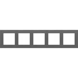 Frame for five switches Kontakt-Simon 55 TR5/116 graphite matte