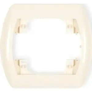Electrical mounting frame Karlik Trend single horizontal beige (1RH-1)