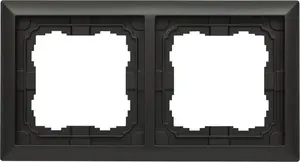 Double mounting frame KOS model 666082 graphite, KOS double frame for two modules