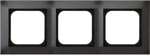 Outlet box accessory Ospel R-3Y/50, anthracite plastic, 1 pc